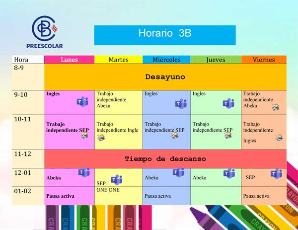 Horario 3B