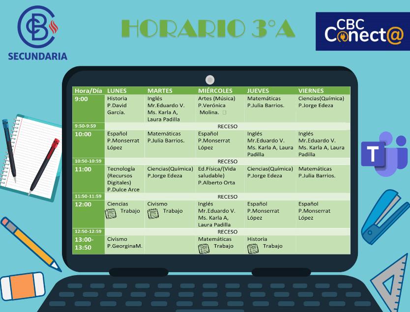 Horario 3A